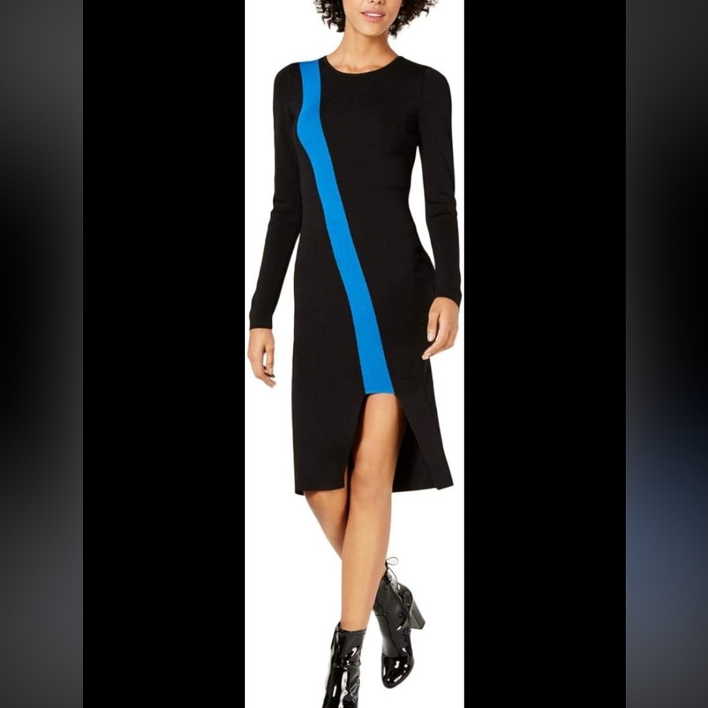 Bar III Womens Colorblocked Sweater Dress (new)
